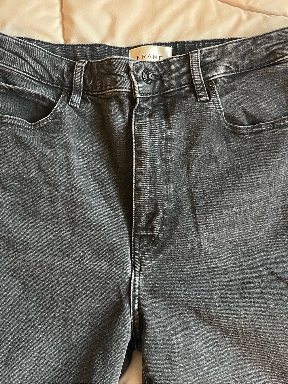 Frame The Ruler High Waist Straight Leg Jeans Sz 30